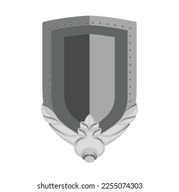 Ilustración del escudo mágico. Inventario de fantasía para la creación de juegos de ordenador. 
