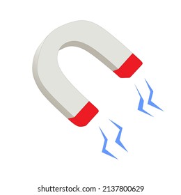 Illustration Magnet U Other Side Stock Vector