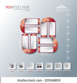 illustration Magnet vector of Abstract business infographic background