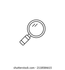 Illustration of magnifying glass icon Free Vector
Magnifying glass vector icon with reflection Magnifying glass line icon, outline vector sign, linear pictogram isolated on white.Search for research