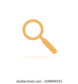 Illustration of magnifying glass icon Free vector 