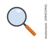 Illustration of a magnifying glass icon. Magnifying magnifying glass zoom zoom icon professionally on white background