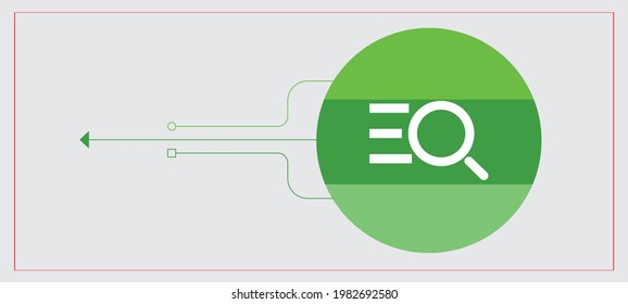 Illustration of magnifying glass   logo Search icon. Research icon vector. Magnifying glass symbol design Magnifying glass or search icon, flat vector graphic on isolated background.

 