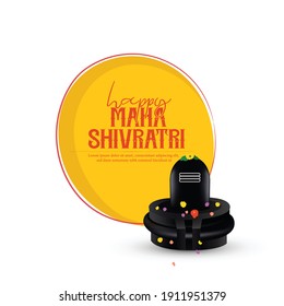 illustration of Maha shivaratri ,Lord Shiva, God of Hindu for Shivratri with background