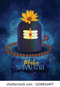 Illustration Of Maha Shivratri Card Design - Vector