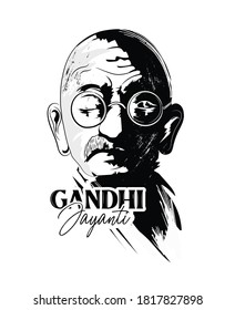 Illustration Mahatma Gandhi 2nd October Gandhi Stock Vector (Royalty ...