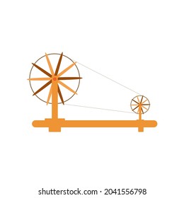 Ilustración de Mahatma Gandhi Charkha para Gandhi Jayanti.