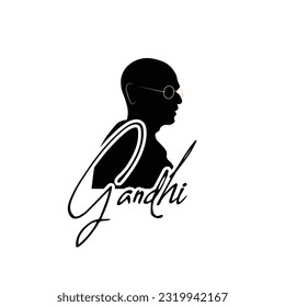 Illustration of Mahatma Gandhi for his birthday of 2nd October celebration.