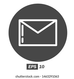 illustration of mail flat icon