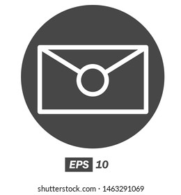 illustration of mail flat icon