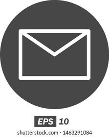 illustration of mail flat icon