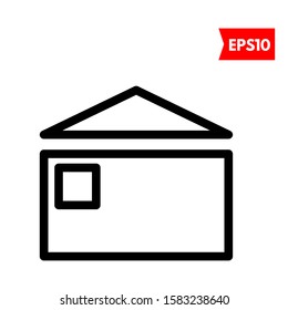 illustration of mail flat icon