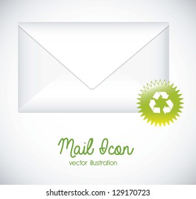 Illustration mail icon. illustration of letter mail. vector illustration