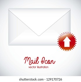 Illustration mail icon. illustration of letter mail. vector illustration