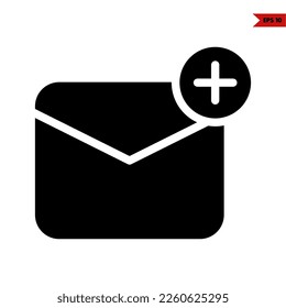 illustration of mail line icon 