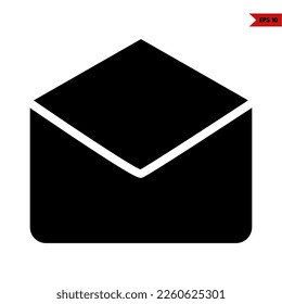illustration of mail line icon 