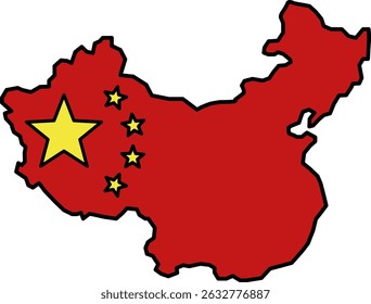 Ilustración de China continental