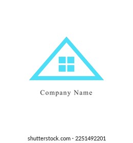 Illustration make abstract and modern house logo design Free Vector
