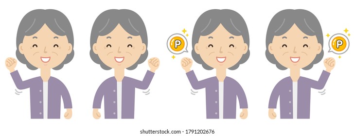 Illustration to make a guts pose. An illustration of the points being obtained.
Girl illustration.