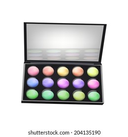Illustration of make up kit isolated on white background