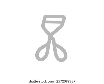 Illustration of makeup eyelash icon.