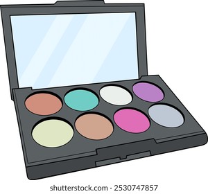 illustration of a make-up tool called eye shadow