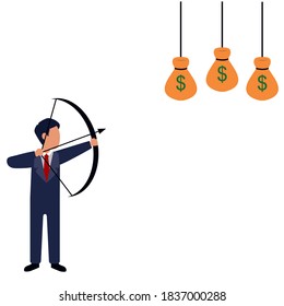 
illustration of making money in business