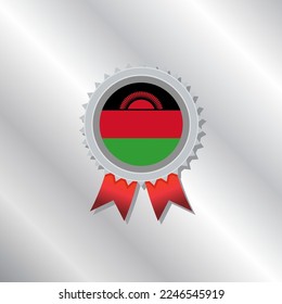 Ilustración de la plantilla de bandera de Malawi