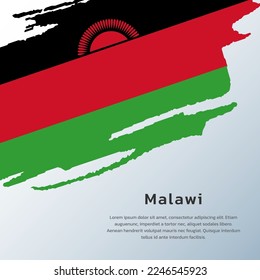 Illustration von Malawi-Flaggenvorlage