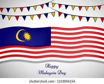 illustration of  Malaysia Day background