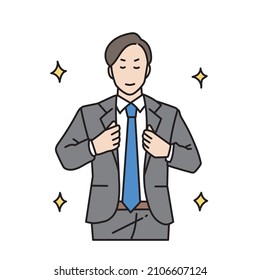 Illustration of a male business person who can