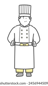 
Ilustración de un chef masculino