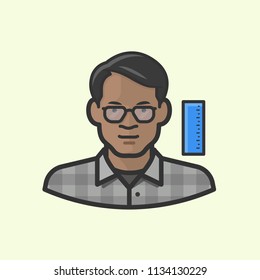 Illustration of male engineer