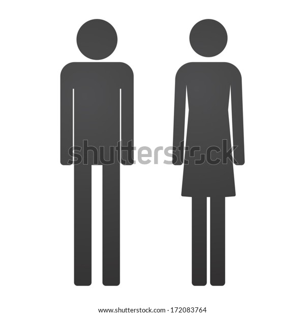 Illustration Male Female Pictogram Stock Vector (Royalty Free ...