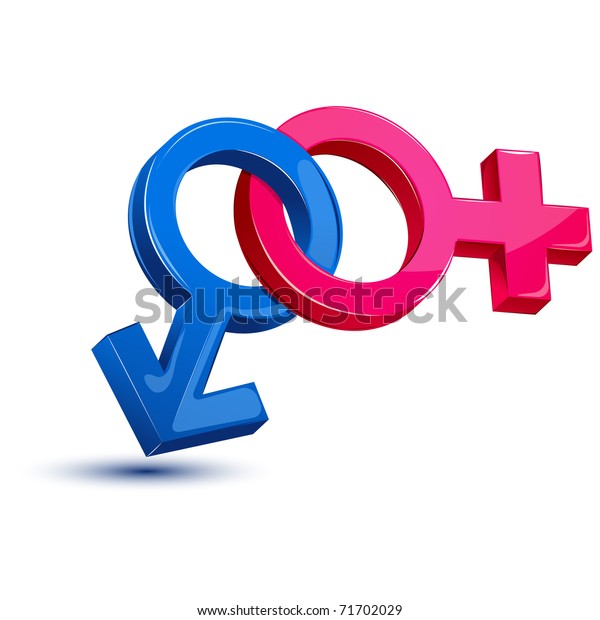 Illustration Male Female Sex Symbol On Stock Vector Royalty Free 71702029
