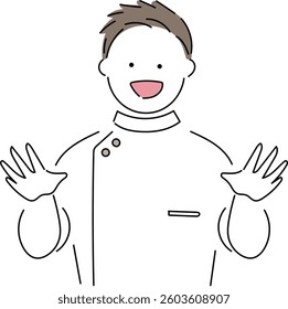 Illustration of a male nurse