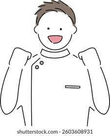 Illustration of a male nurse