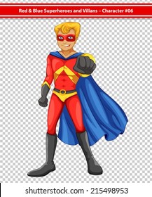 Illustration of a male superhero