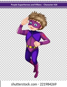 Illustration of a male superhero