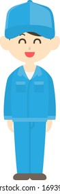 Illustration of a male worker.