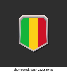Illustration of Mali flag Template