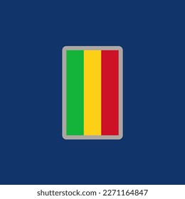 Ilustración de la plantilla de bandera de Mali