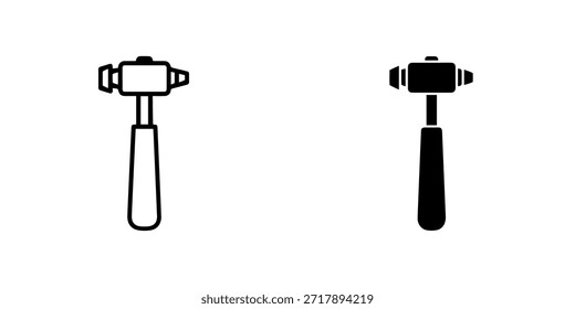 Ilustración de un mazo aislado en, una herramienta utilizada para golpear sin dañar la superficie