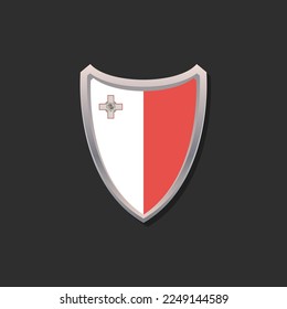 Illustration of Malta flag Template