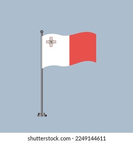 Illustration of Malta flag Template