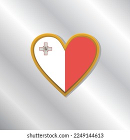 Illustration des Malta-Flaggenmusters