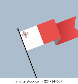 Illustration of Malta flag Template