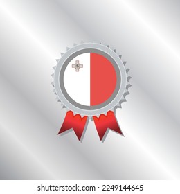 Ilustración de la plantilla de bandera de Malta