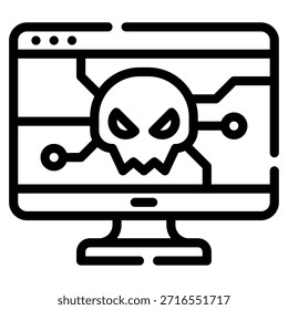 Ilustração de malware como uma ameaça significativa na segurança cibernética.