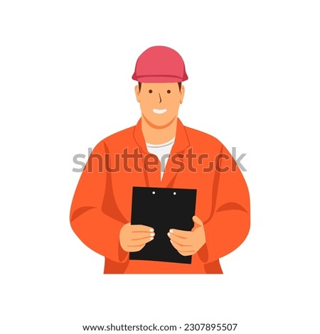 illustration of a man construction worker